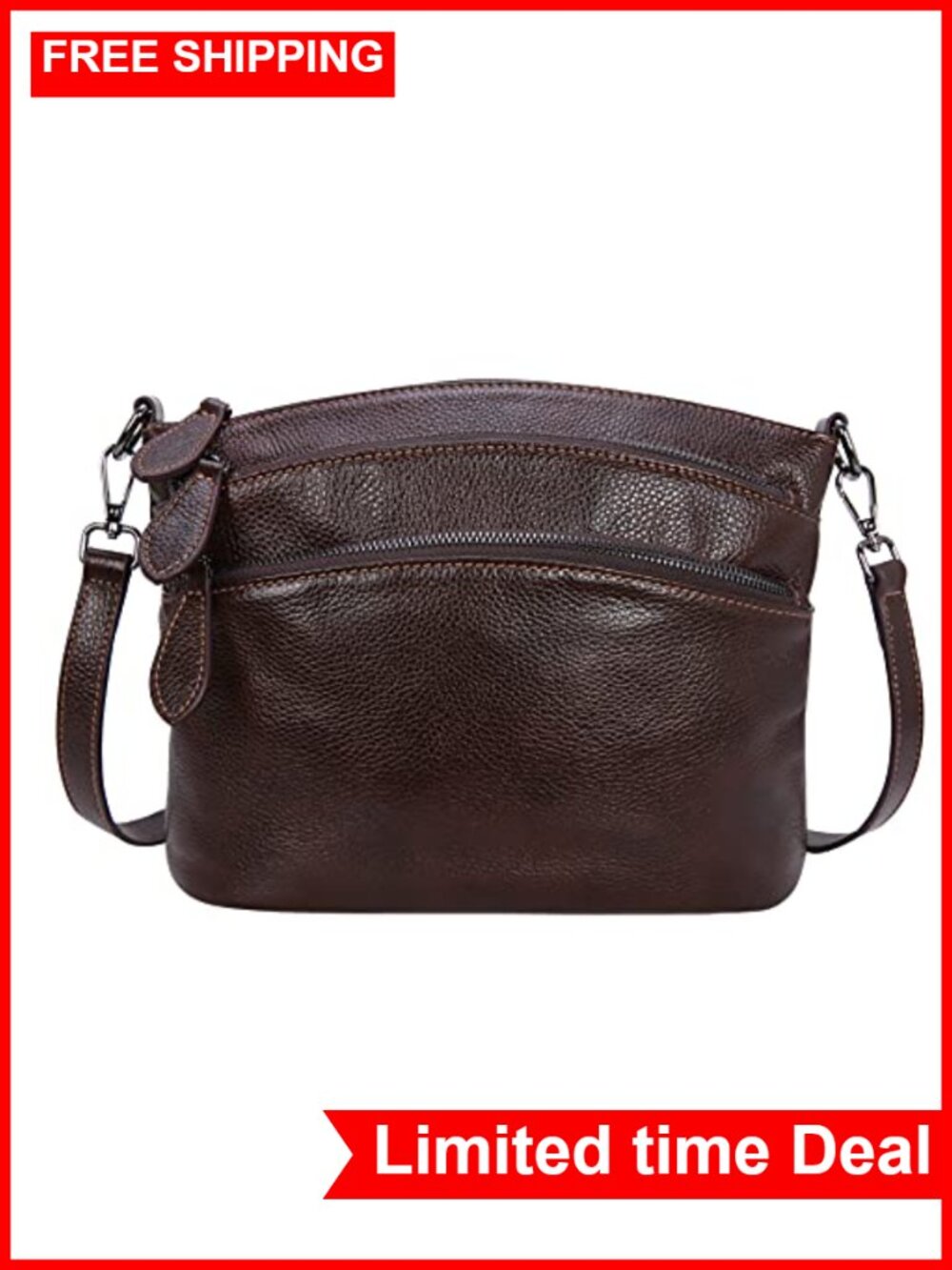 Genuine Leather Crossbody Bag Shoulder Handbag Satchel Purse